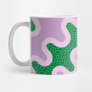 Unique Colorful Pattern - Purple Green Mug